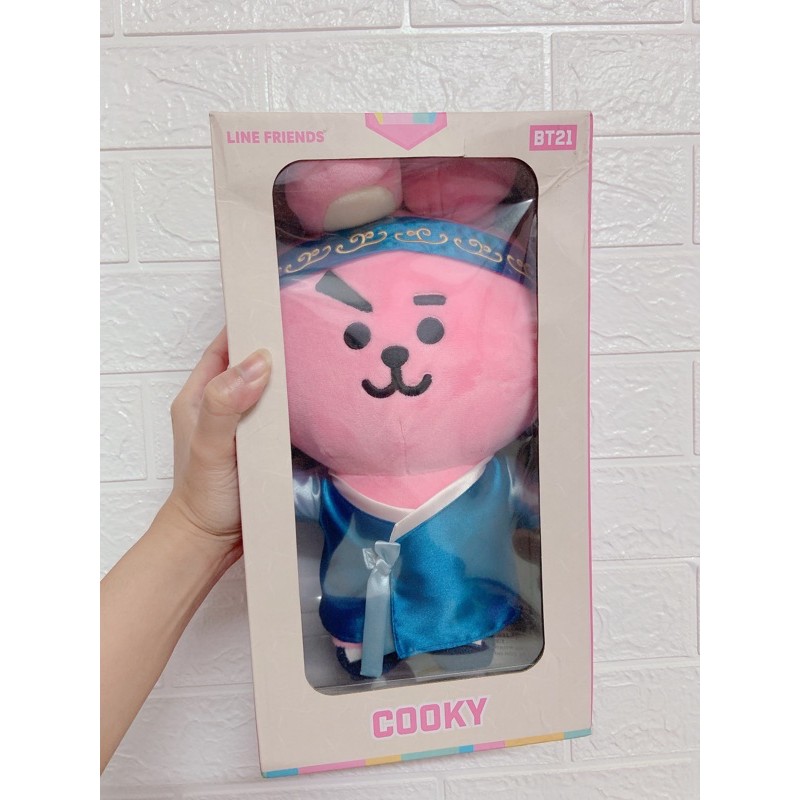 ready bt21 cooky hanbok standing doll official beli di korea