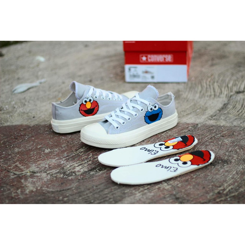 TERMURAH SEPATU CONVERSE ORIGINAL CT AS LOW ELMO WHITE ALL STAR 100% Original MADE IN VIETNAM