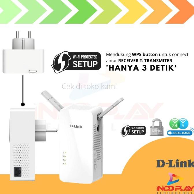 DLINK D-Link Powerline WIFI Extender AV2 1000 DHP W610AV W611AV AC1200