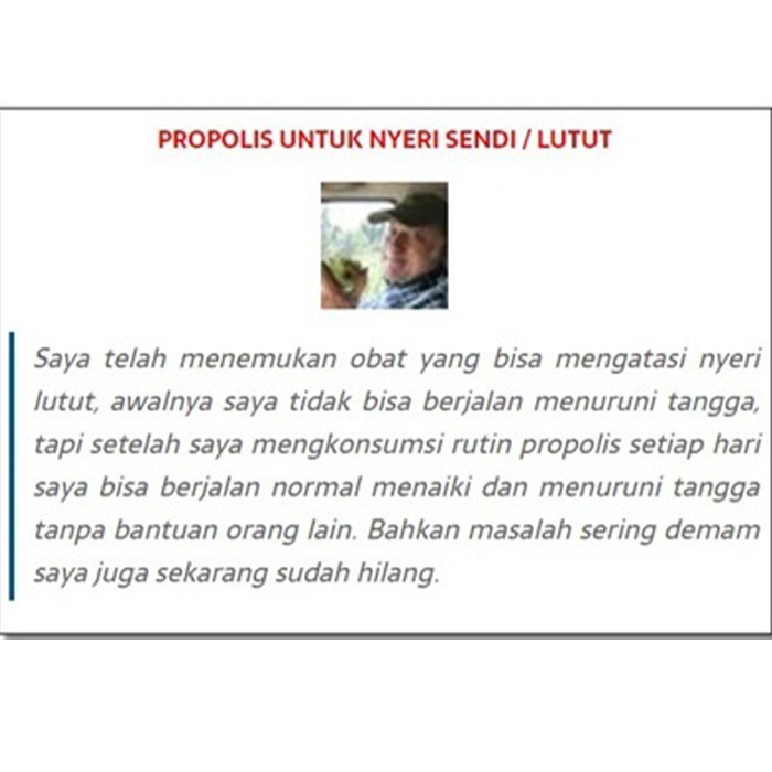 Obat Nyeri Sendi Lutut Terbukti Berkhasiat, Obat Radang Sendi Lutut, Vitamin Tulang dan Sendi, Obat Sakit Lutut dan Sendi, Obat Nyeri Lutut, Obat Sakit Lutut Kopong Berbunyi, Obat Syaraf Kejepit Dengan Propolis SM Brazil