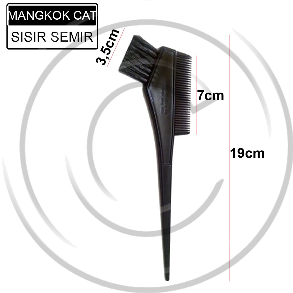 Set Paket Mangkok Cat Rambut Sisir Kuas Semir Peralatan Salon - Mangkok + sisir - CO