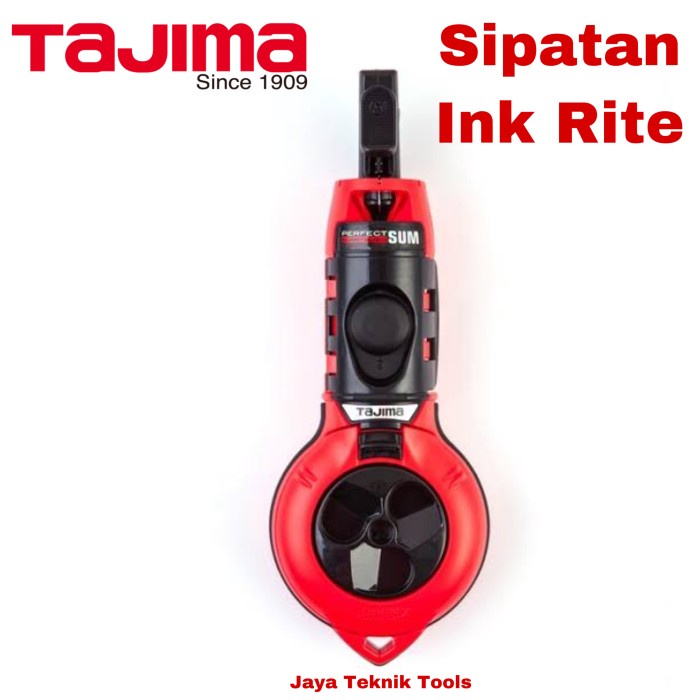 

Sipatan Tajima Ink Rite 10m Marking Tool Alat Auto Rewind Jepang Merah l NEW21