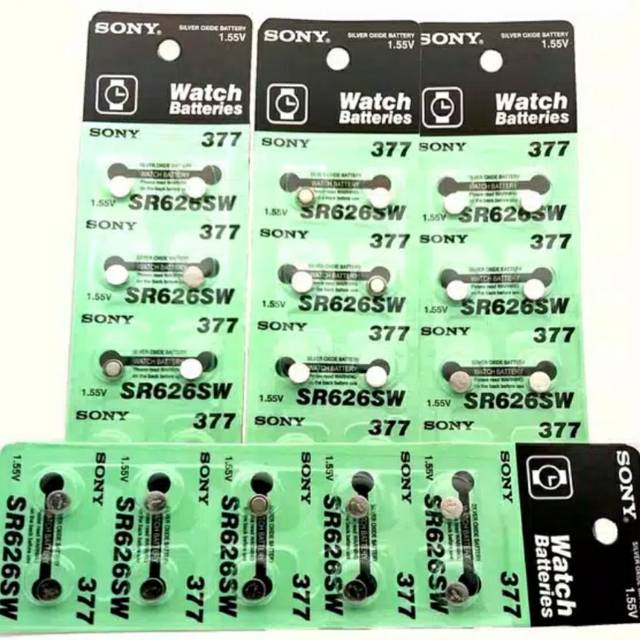 Box Slop Jam Tangan Box Polos Box Jam Box Panjang Jam Tangan Box Jam Tangan Baterai Sony Sr626 Baterai Jam Analog Baterai Original Sony SR626 - Harga Per Pcs