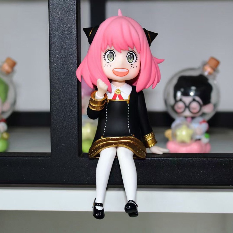 Mainan Action Figure Model Anime Spy X Family Anya Forger SpyFamily Berdiri Dan Duduk Untuk Hadiah Anak
