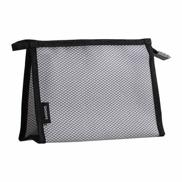 SAMONO SMB003 Pouch Kosmetik Portable Dompet Jaring Serbaguna Polos Tempat Organizer Anti Air Murah