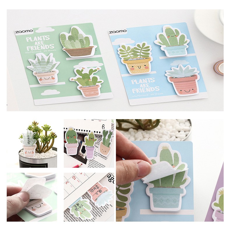 Post It Memo Cactus Lucu Notepad Memo