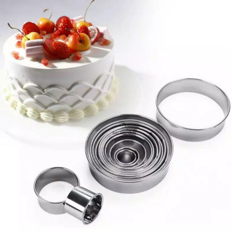 10pcs Cetakan Kue Ring / Ring Karakter / Cetakan Cookie Cutter Stainless/Cetakan Kue Mousse