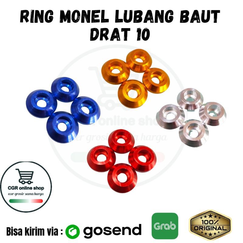 RING MONEL BAUT DRAT 10 RING BAUT VARIASI RING MONEL KERUCUT