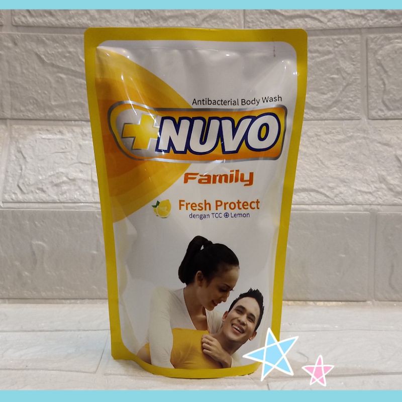 Nuvo Family kuning Sabun Cair Body Wash 400 ml Anti Bacterial