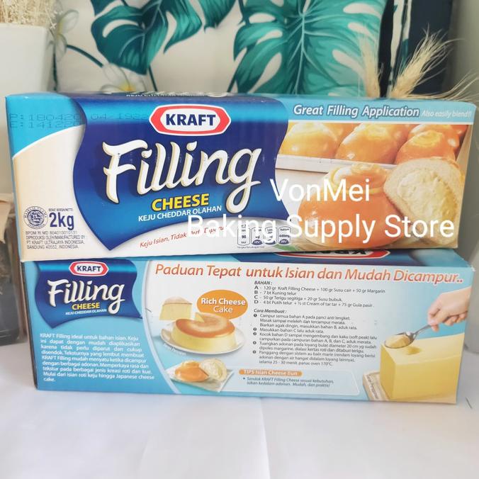 

BISA BAYAR DITEMPAT KRAFT Keju Cheddar Filling Cheddar Cheese untuk Filling EnakWangi 1 kg