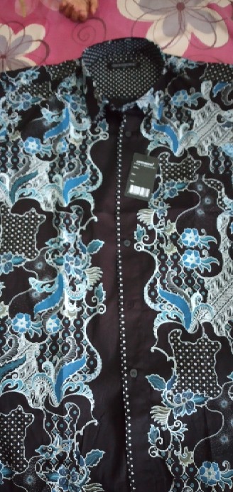 Kemeja Batik Pria Lengan Pendek Bs99 Katun Motif Modern Dixmont Semi Slimfit Premium