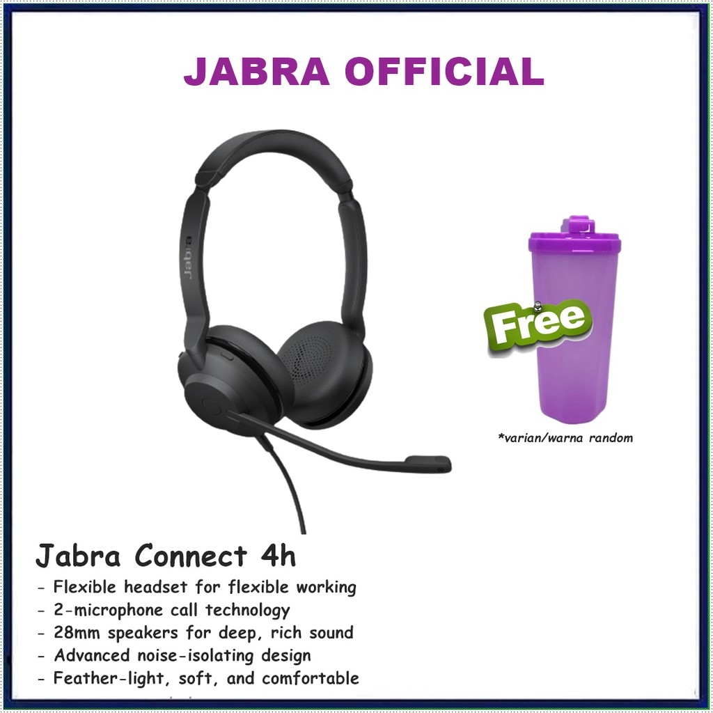Jabra Connect 4h USB-C Professional Headphone Headset USBC Jabra 4H