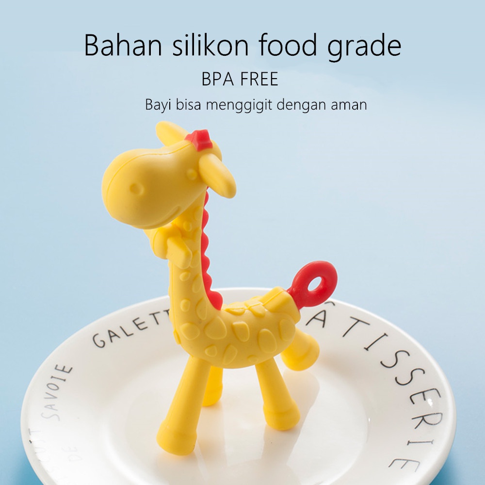 Halobaby Mainan gigitan Bayi Teether Jerapah BPA Free