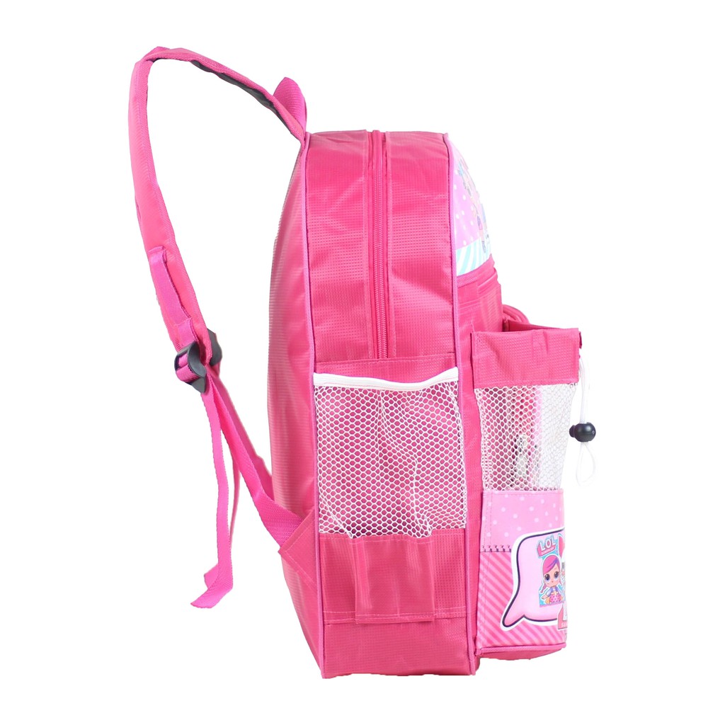 Tas Botol Backpack Anak Karakter LOL Fashionable Tas Sekolah TK Lucu Plus Botol