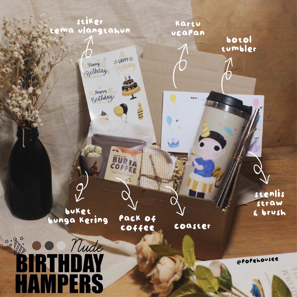 

HAMPERS BIRTHDAY ULANG TAHUN MABELO NUDE | KADO HADIAH SOUVENIR