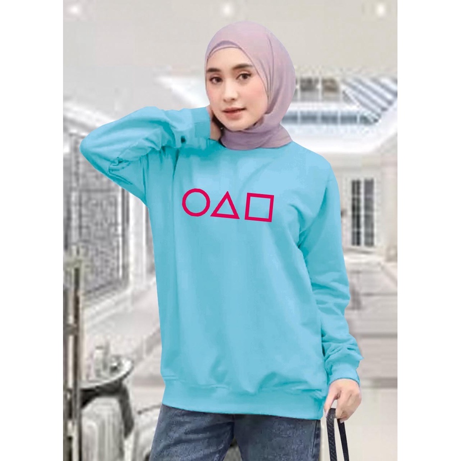 Kaos Lengan Panjang squitz / Kaos Sweatshirt / Atasan Wanita / Atasan Wanita Lengan Panjang / Atasan Import / Kaos Wanita Blus