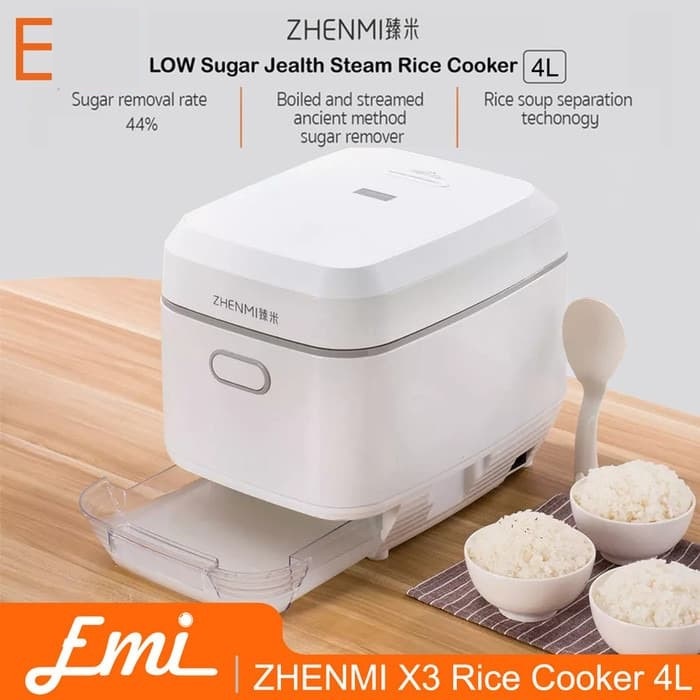 ZHENMI X3 Rice Cooker Health Penanak Nasi Rendah Gula 4L