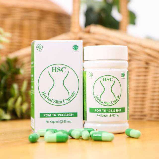 HSC Herbal Slim Capsule Asli Capsul Pelangsing Badan Original Bpom Terlaris obat diet aman