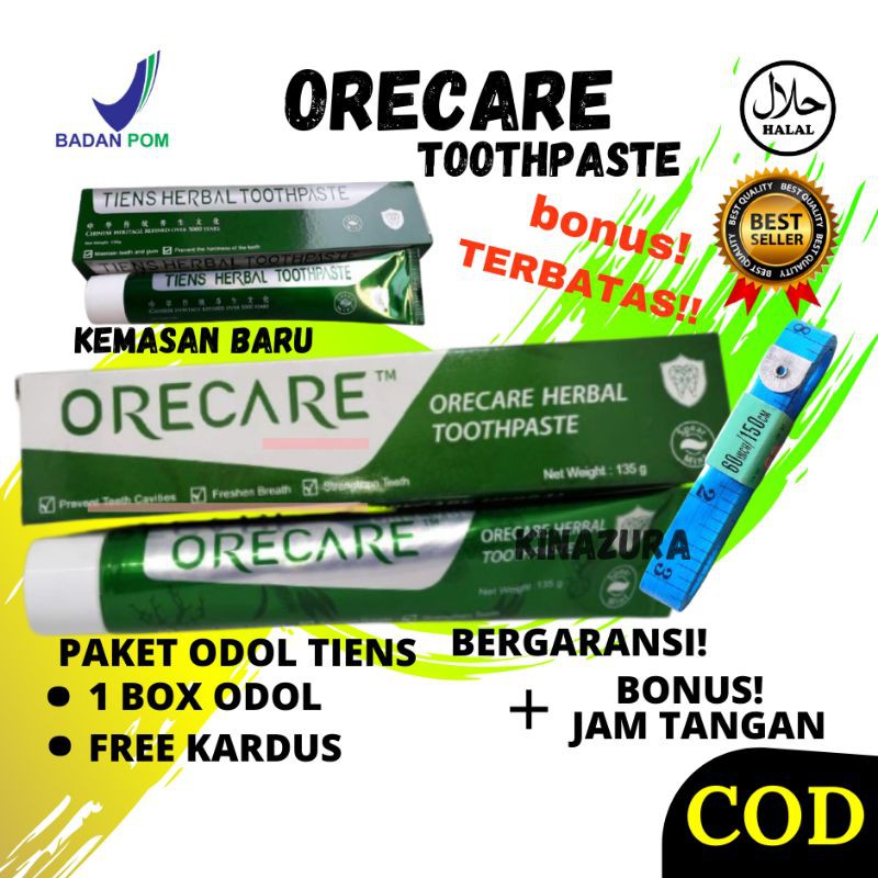 Cod Penghilang Kuning Pemutih Karang Pasta Gigi Tiens Orecare Toothpaste Permanen Ampuh Bau Mulut