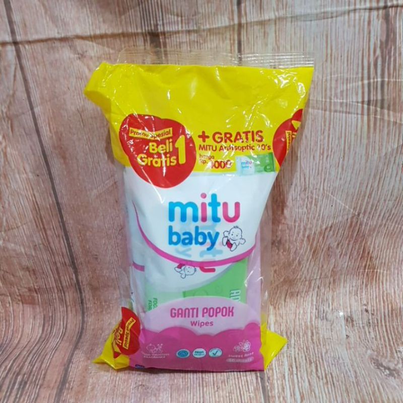 Mitu Baby Tissue basah 50 beli 1 gratis 2