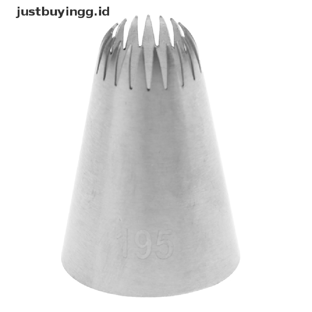 (Justbuyingg.Id) # 195 Spuit Piping Bahan Stainless Steel Untuk Dekorasi Kue