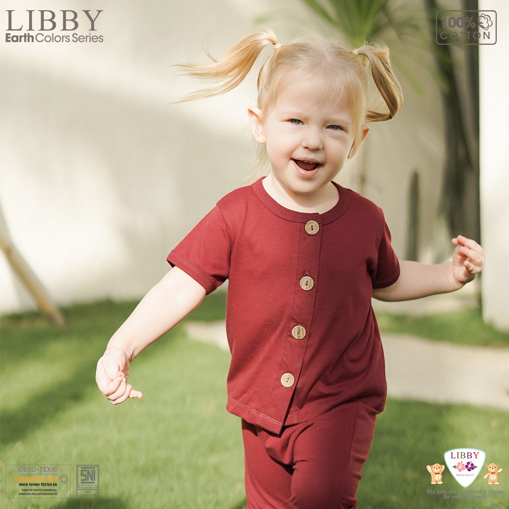 LIBBY MURAH SETELAN PENDEK CELANA JOGGER EARTH COLORS ROCCO SET CELANA JOGER SERIES PIYAMA STLROJO