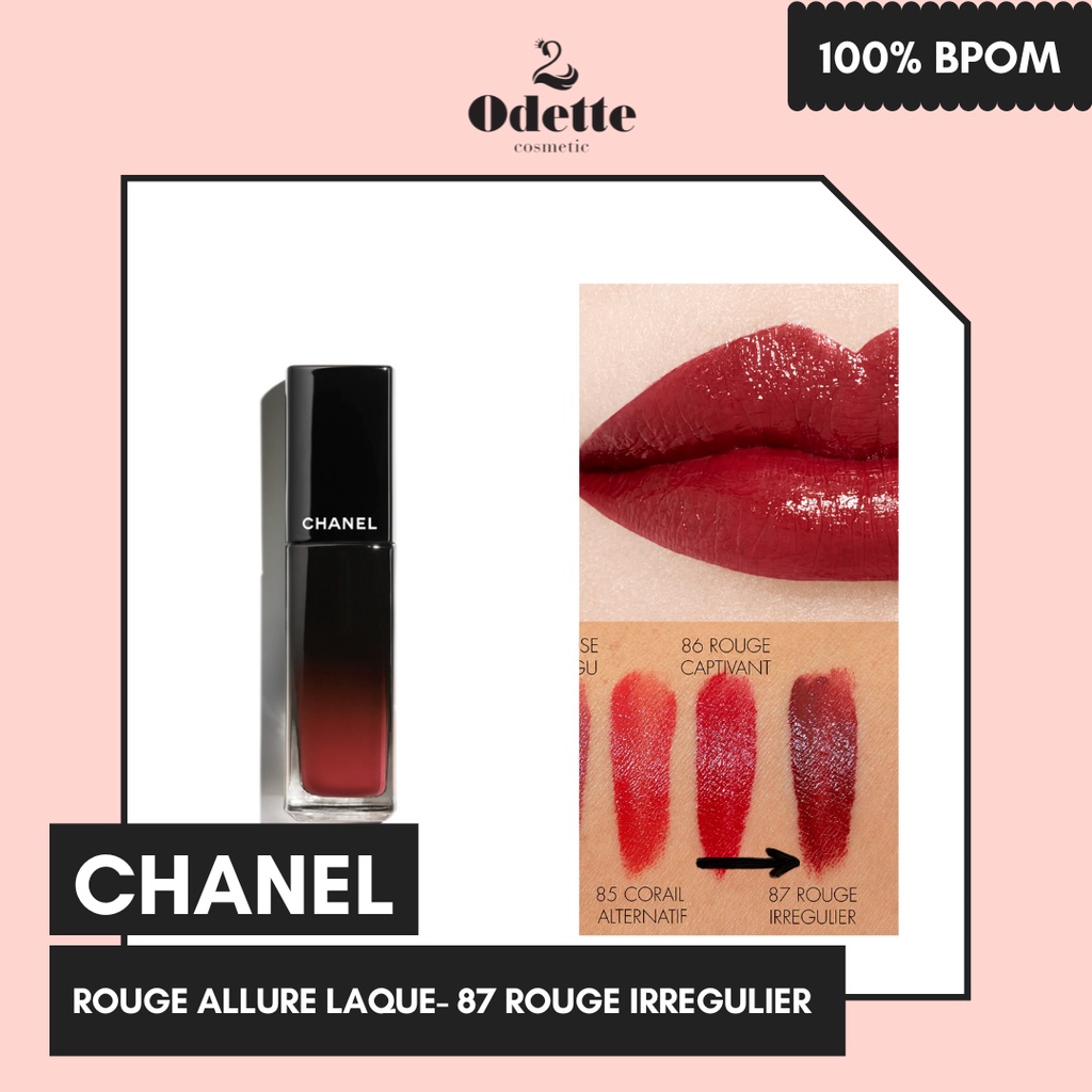 ODETTE COSMETIC ROUGE ALLURE LAQUE- 87 ROUGE IRREGULIER