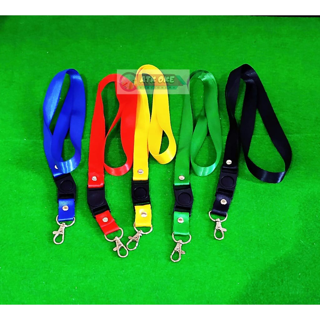 ( ECERAN ) Id Card Tali Name Tag Besar Warna