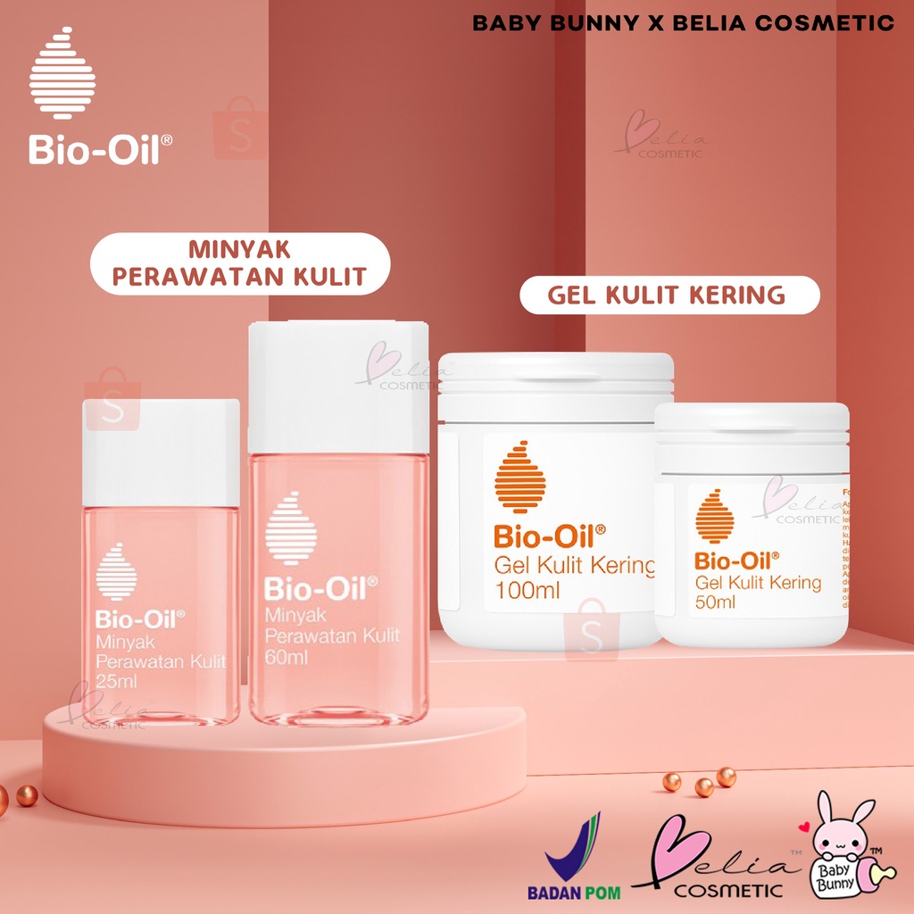 ❤ BELIA ❤ Bio Oil 25 | 60 | 125 | 200 (BPOM) DRY GEL Penghilang Bekas Luka ANTI SCAR &amp; Stretchmark