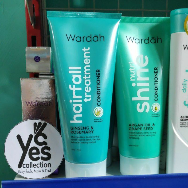 Shampoo Conditioner Wardah 170 ml Shampo Fresh Daily Shine Anti Dandrugg Hairfall Treatment Sampo Konditioner Rambut Rontok Ketombe Bercabang Bervolume Kondisioner