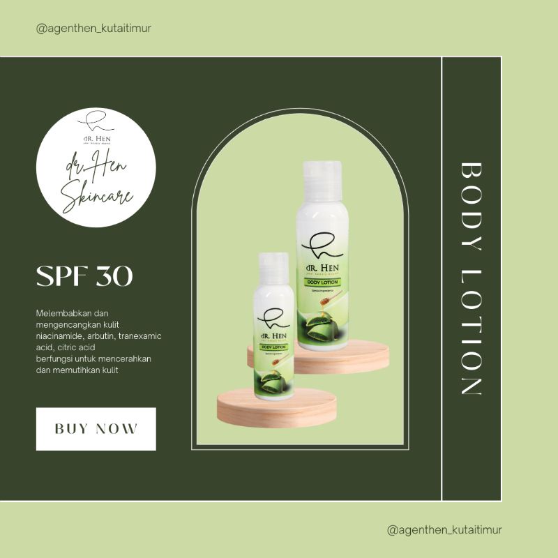 (BEST SELLER) DR.HEN CLINIC SKINCARE/BODY LOTION/GLOWING/BY DR RICHARD LEE/BY ATHENA SKINCARE