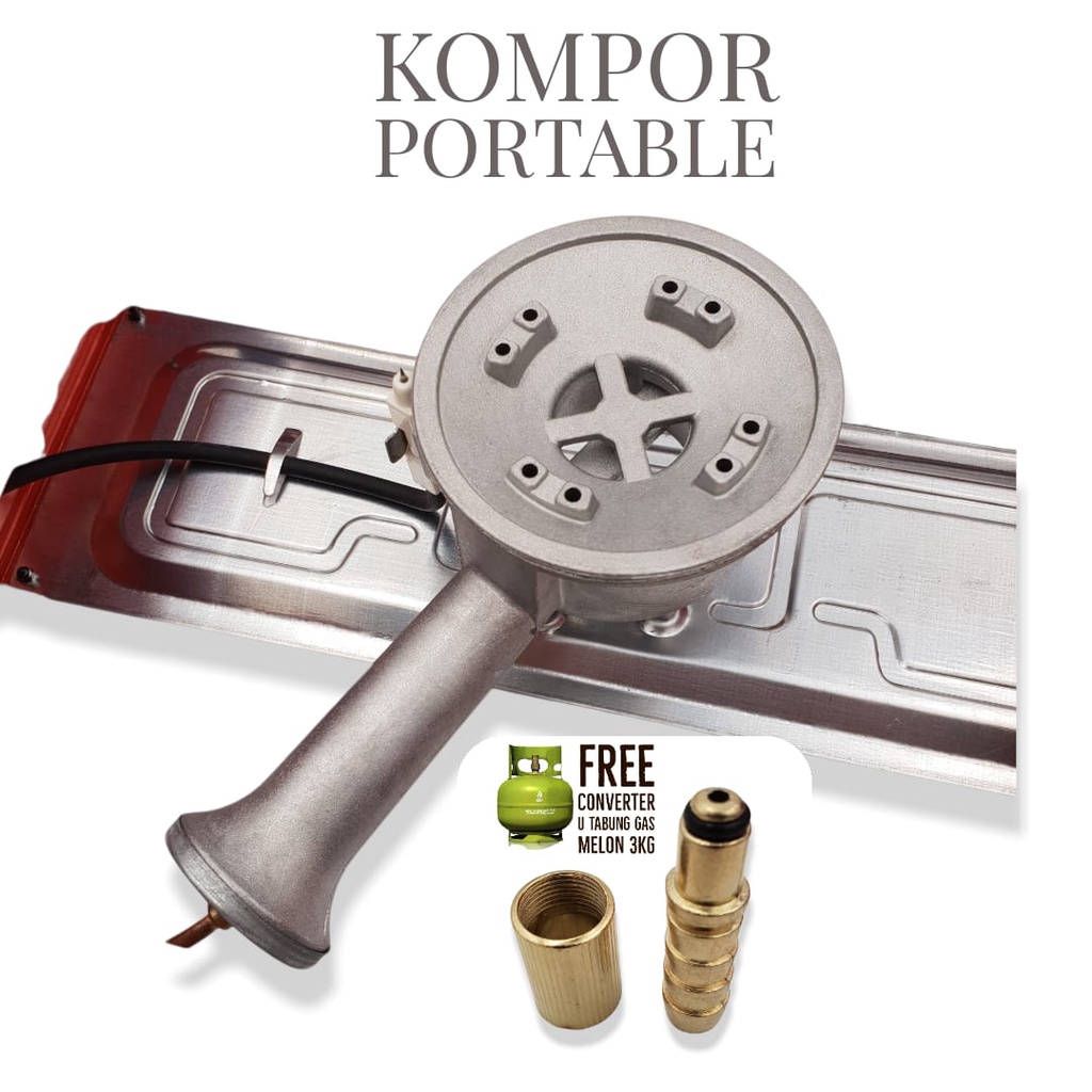 KOMPOR PORTABLE SANEX/PORTABEL GAS KALENG/TABUNG STAINLESS STEEL SANEX SN-883/ KOMPOR KECIL