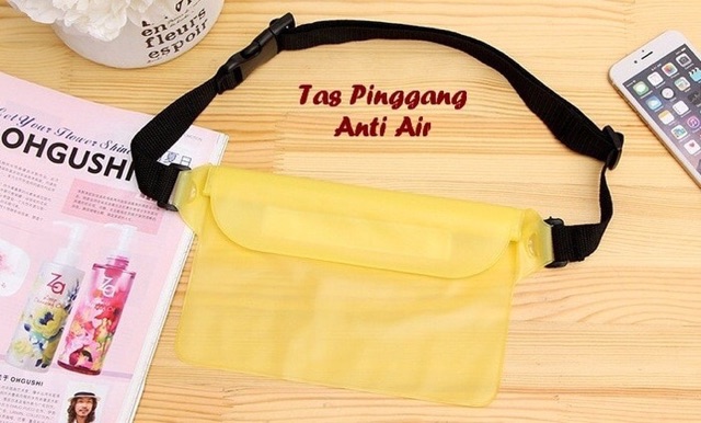 TAS PINGGANG WATERPROOF ANTI AIR DENGAN 3 lapis seal