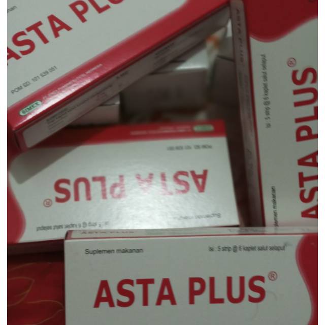 Asta Plus Per Box Isi 30 Tablet Asthin Suplemen Kecantikan Kulit Shopee Indonesia