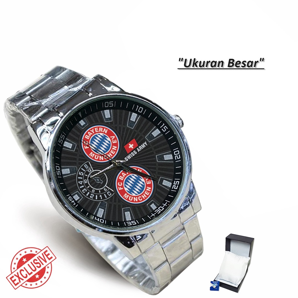 Jam Tangan Rantai Couple Logo BAYERN MUNCHEN (Cool)