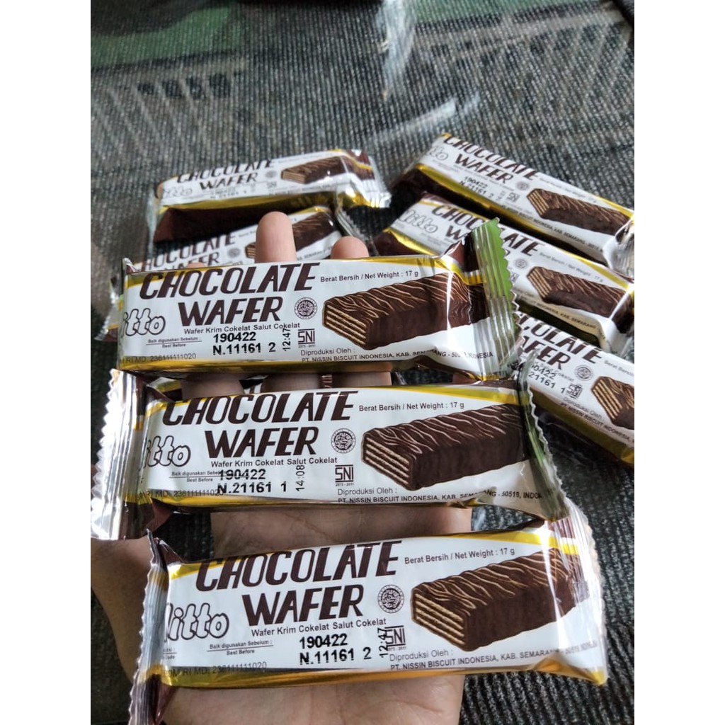 

nitto wafer coklat jadul 1 pak isi 10