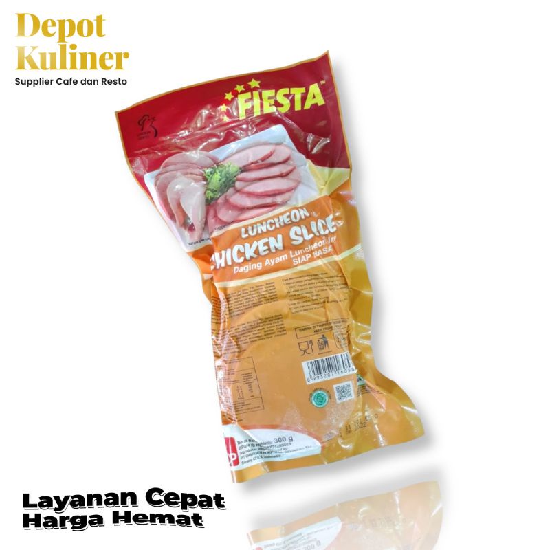 Fiesta Chicken Slice 300gr (10s) Daging Burger Ayam Fiesta