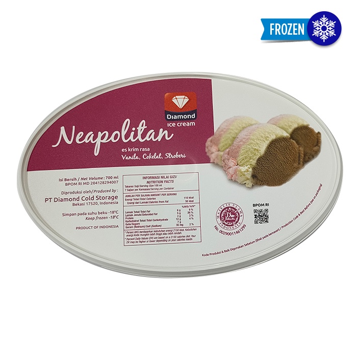 Diamond Ice Cream Neapolitan 700ml