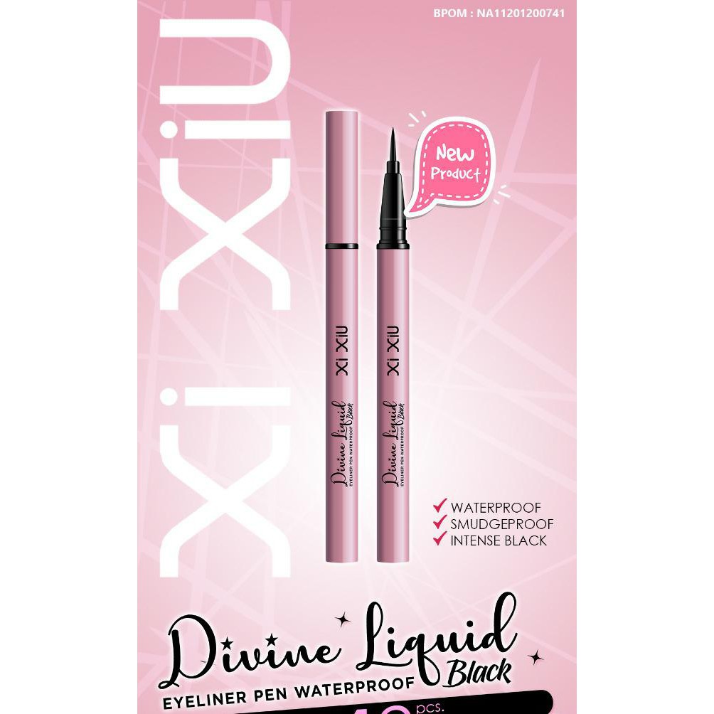 XI XIU Eyeliner Waterproof Divine Soft Pen Brush Fabulous Liner BLACK