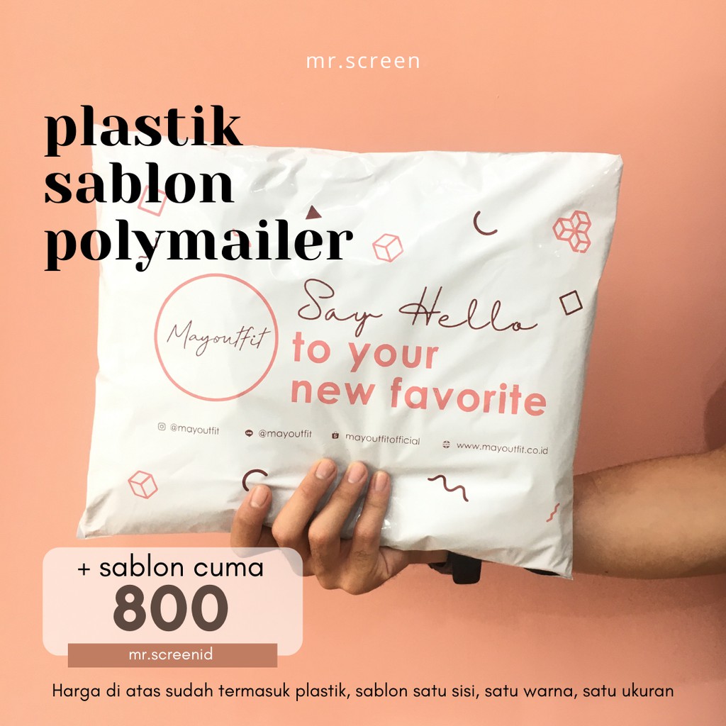 SABLON PLASTIK PREMIUM POLYMAILER 0,5 MIC (termurah se