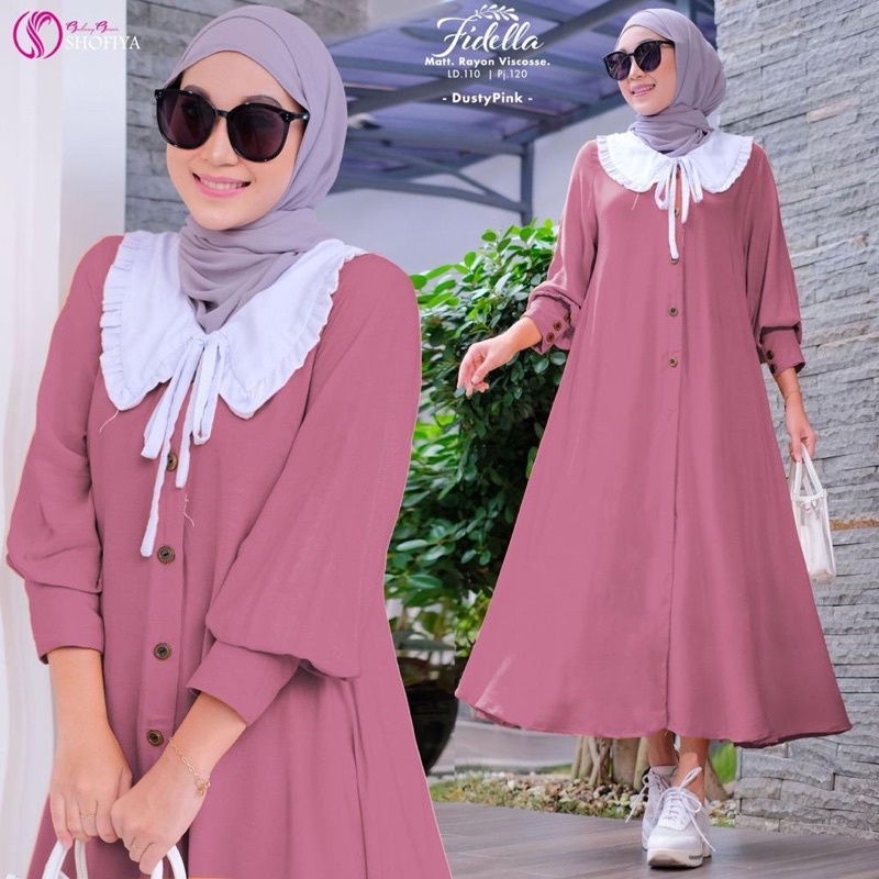 gamis midi fidella maxy