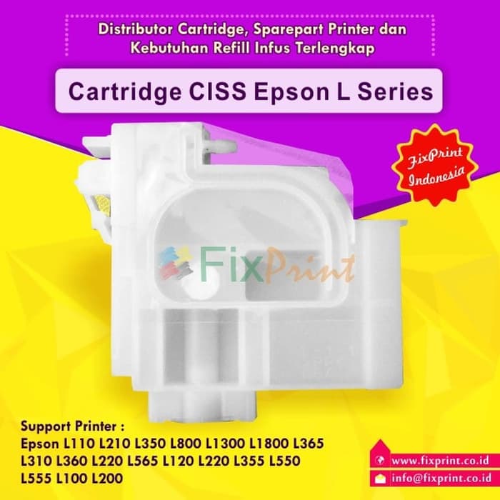 Cartridge CISS 6 Warna Epson L800- L850- L1800 FPTS2370