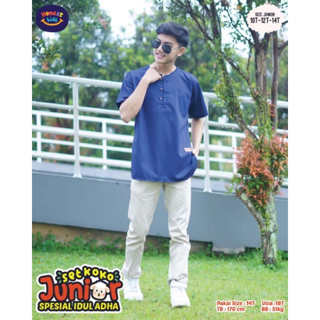 READY‼️ SETELAN KOKO ANAK HONEST KIDS IDUL ADHA JUNIOR/SETELAN ANAK/KOKO ANAK/KURTA ANAK/BAJU MUSLIM