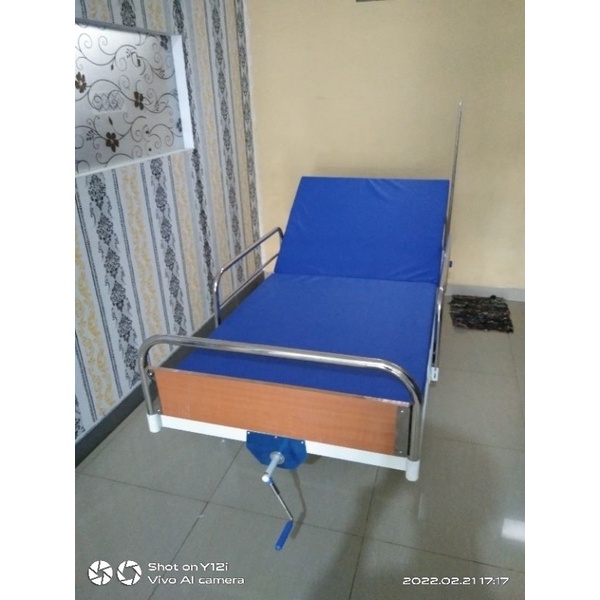 Bed Pasien 1 Crank wood / Bed Pasien / Bed Pasien 1 Crank / Bed Pasien Rawat Inap