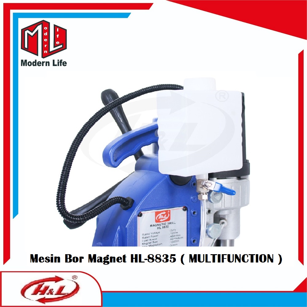 HL-8835 Mesin Bor Magnet / Magnetic Drill HL 8835 MULTIFUNCTION