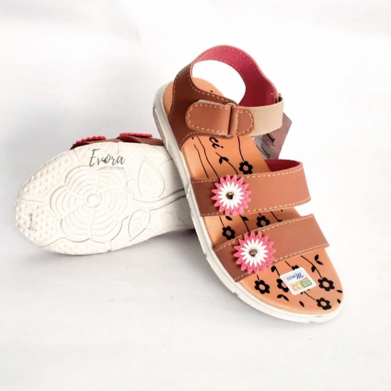 sandal anak perempuan motif bunga | sandal let anak perempuan