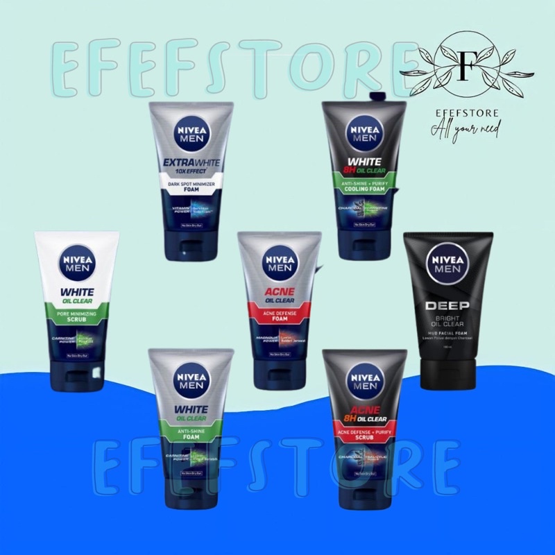 Nivea Men Facial Foam | Facial Scrub 100gr