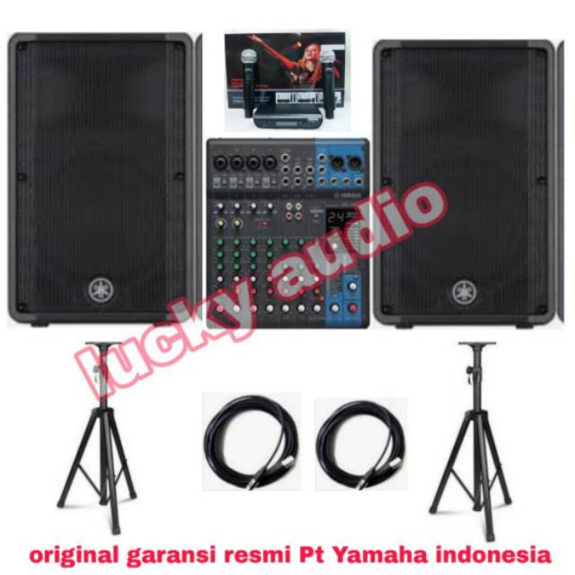 Paket sound system Yamaha MG10XU DBR 10 original garansi resmi