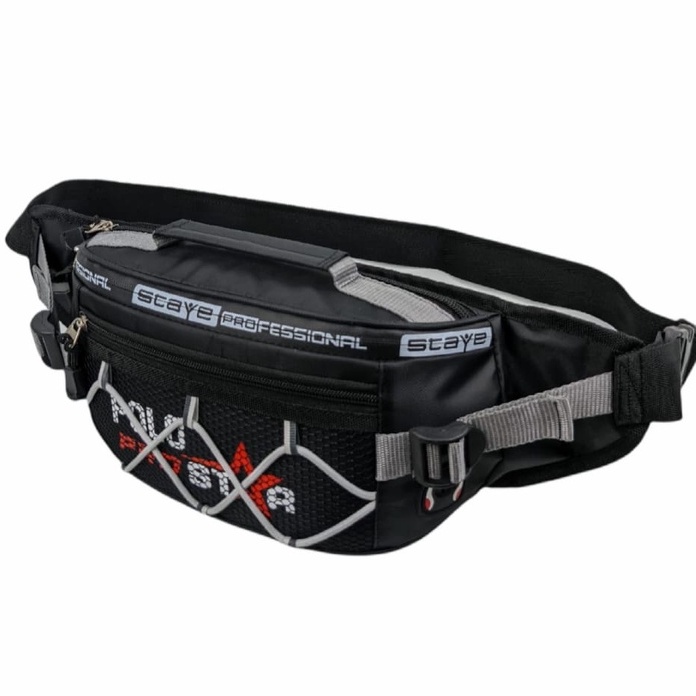 Waistbag Waterproof Bahan Nilon Murah Berkualitas Polo Prostar Tas Pinggang Tas Selempang Bahu