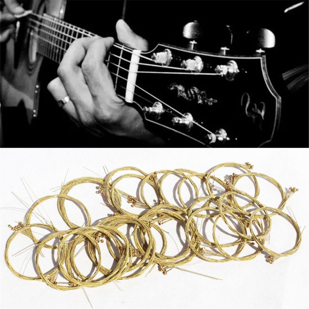 Needway   Senar Gitar 6pcs/Set Instrumen Bagian Gitar Musik Steel String